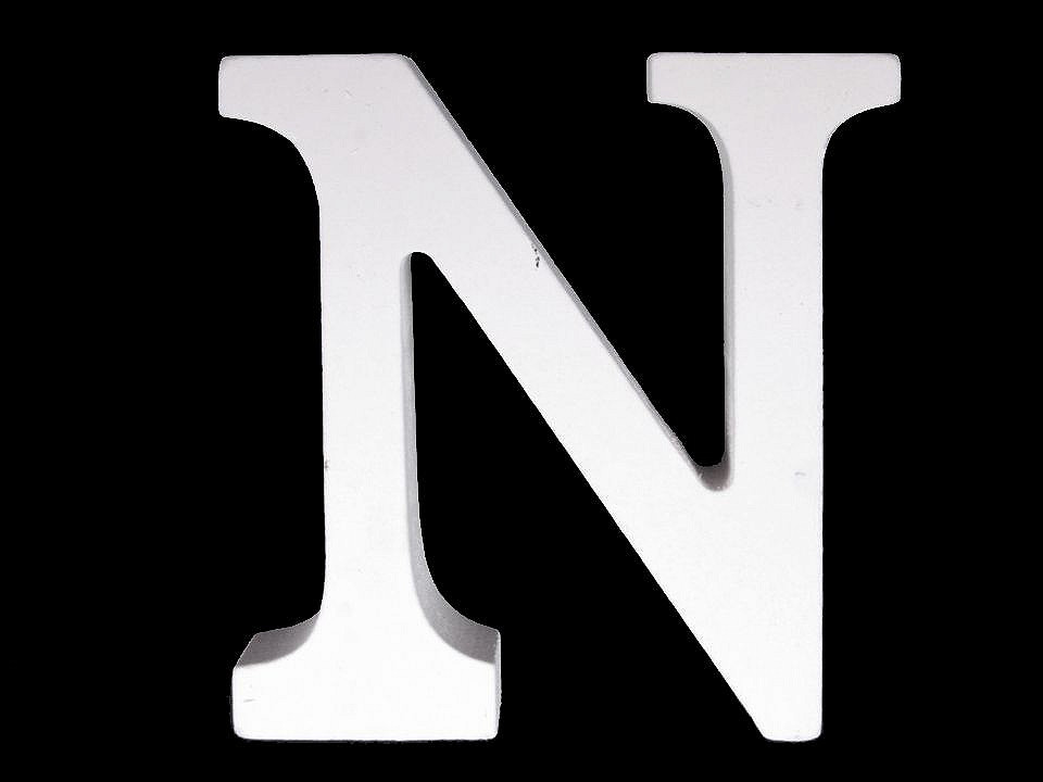 3d decorative numbers of alphabet - White (20 Pieces)