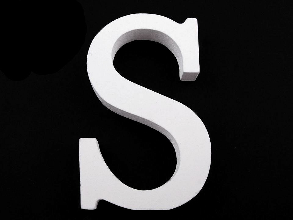 3d decorative numbers of alphabet - White (20 Pieces)