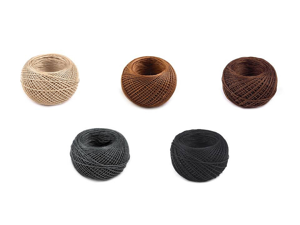 100% linen / flax thread 50 m plastic jar - Deep water (10 Pieces)