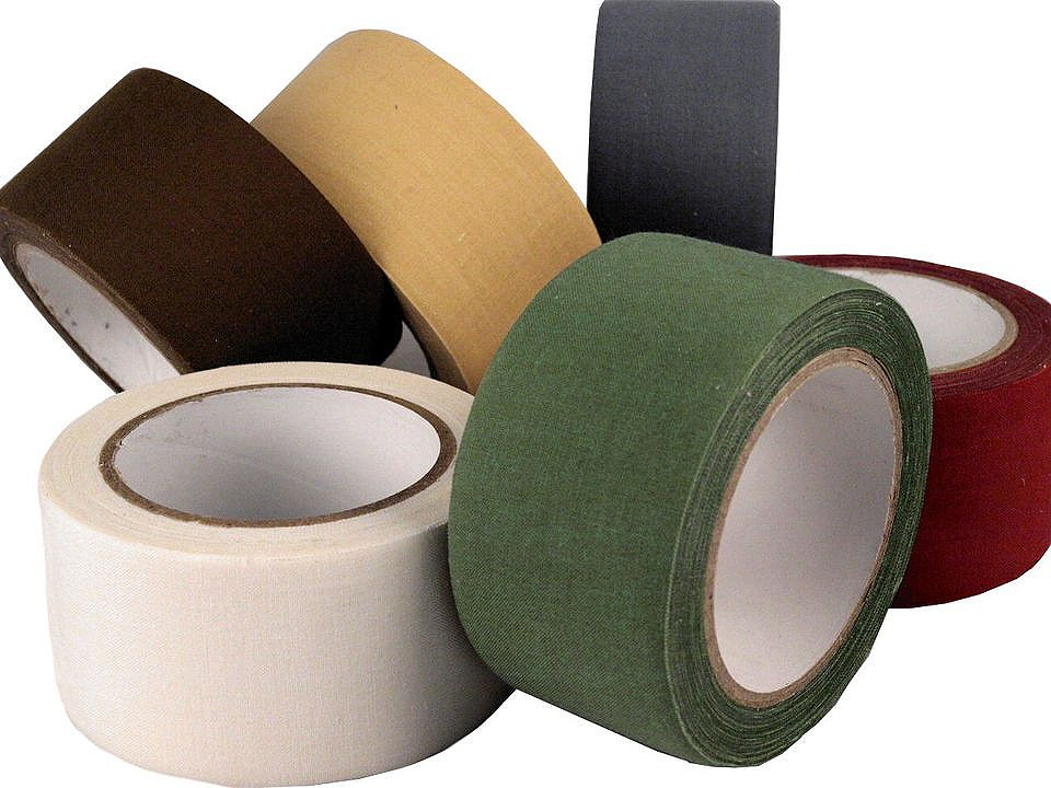 Carpet tape adhesive 10 m width 48 mm - Black (1 Piece)