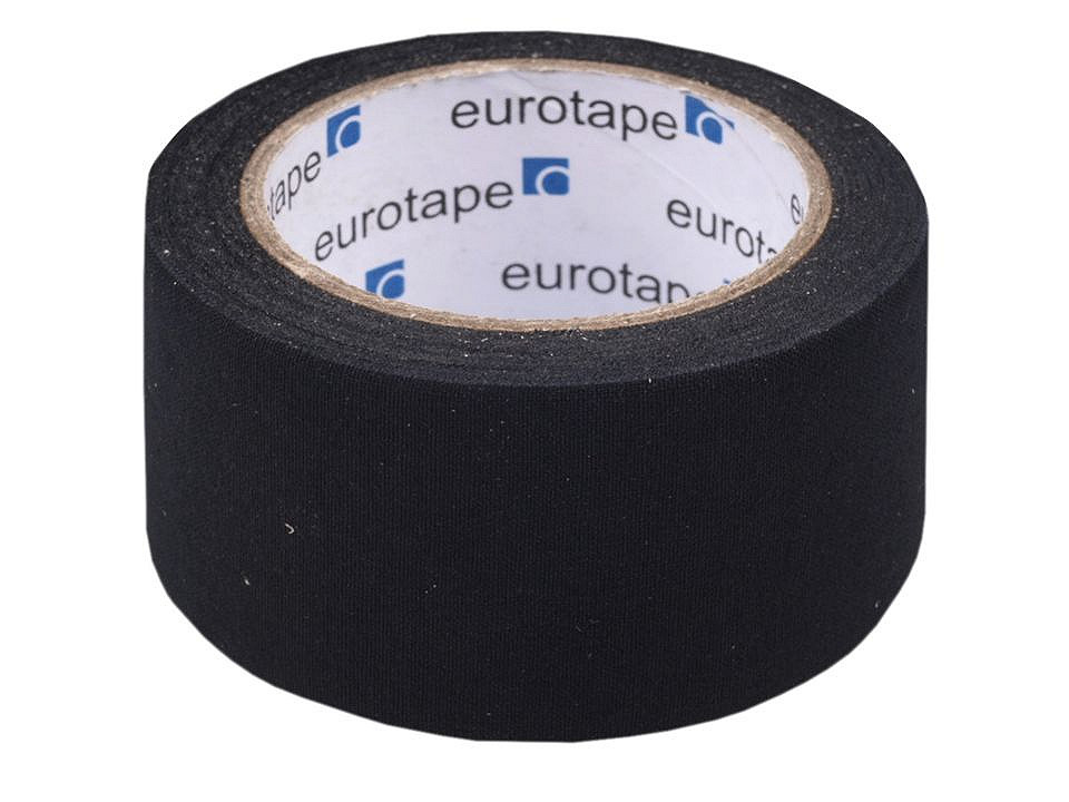 Carpet tape adhesive 10 m width 48 mm - Black (1 Piece)