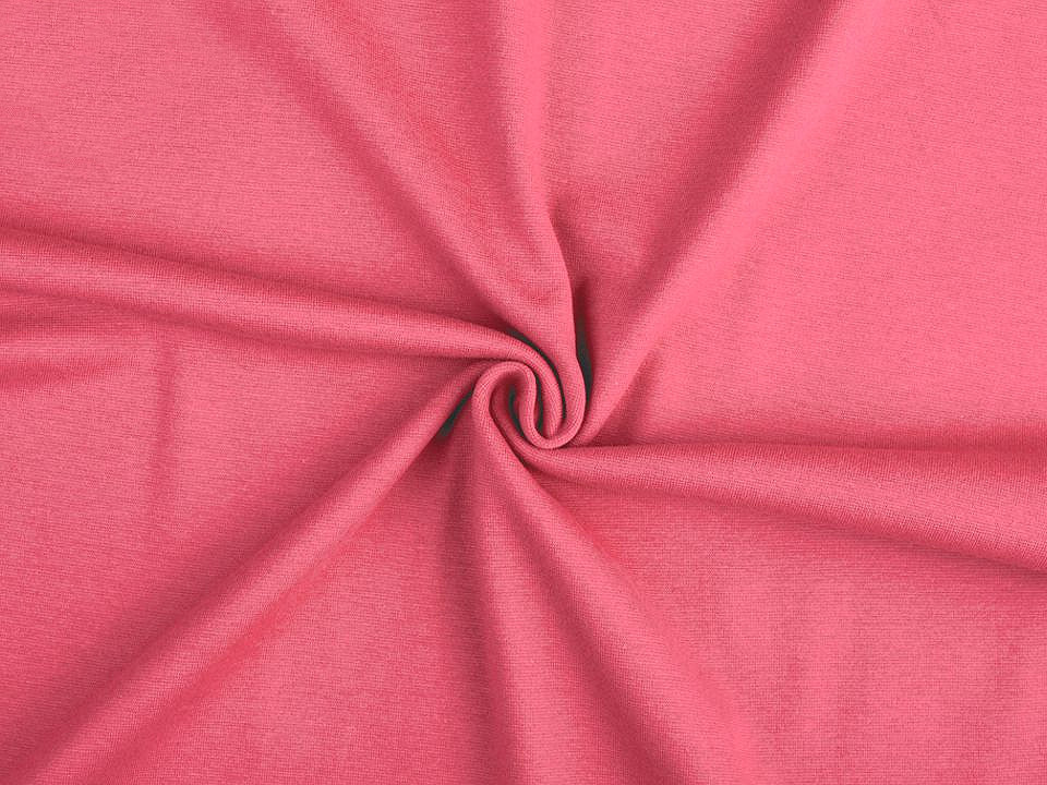 Elastic cotton fabric smooth / jersey knit, tubular - Creamy light (1 Meter)