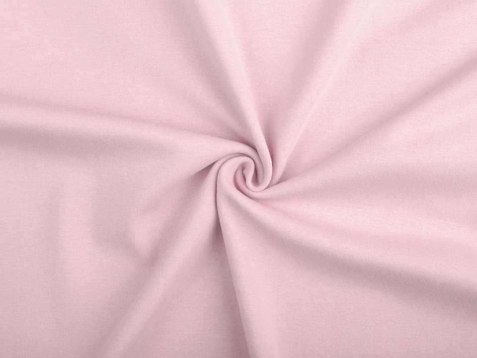 Elastic cotton fabric smooth / jersey knit, tubular - Creamy light (1 Meter)