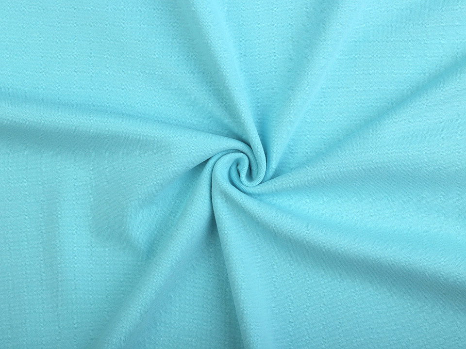 Elastic cotton fabric smooth / jersey knit, tubular - Creamy light (1 Meter)