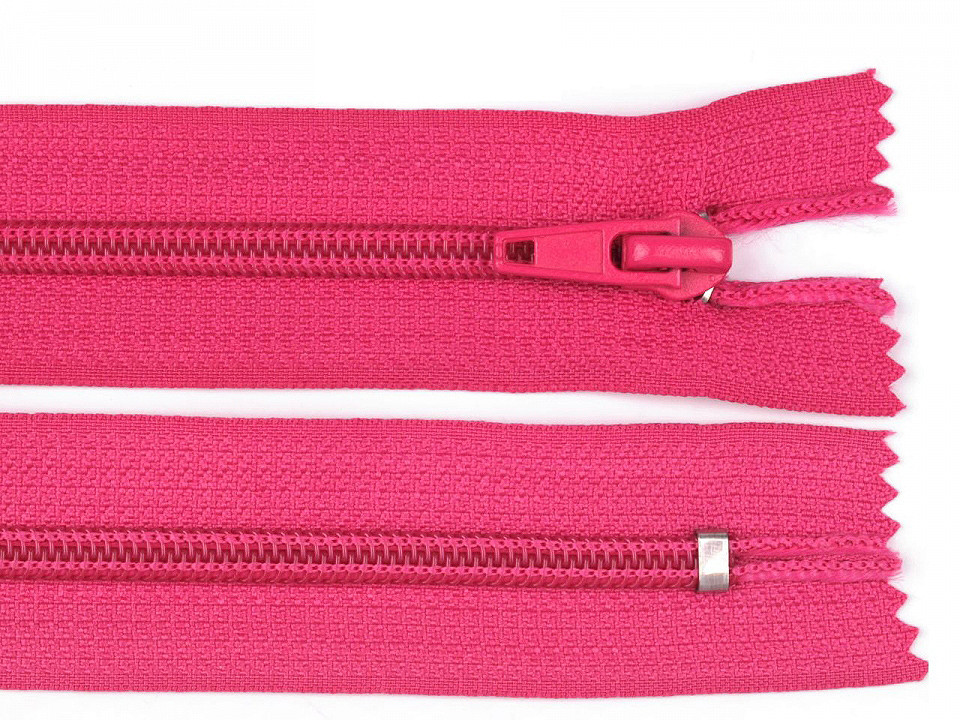 Nylon zipper, no 5, closed-end 18cm pol - Red (1 Piece)