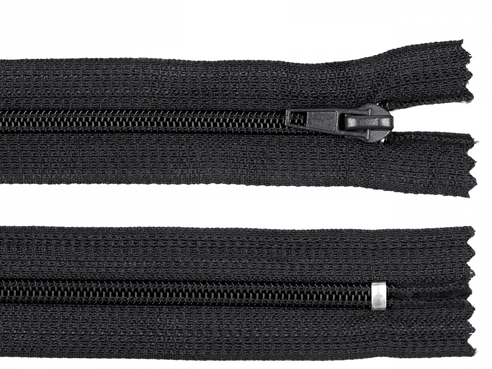 Nylon zipper, no 5, closed-end 18cm pol - Red (1 Piece)