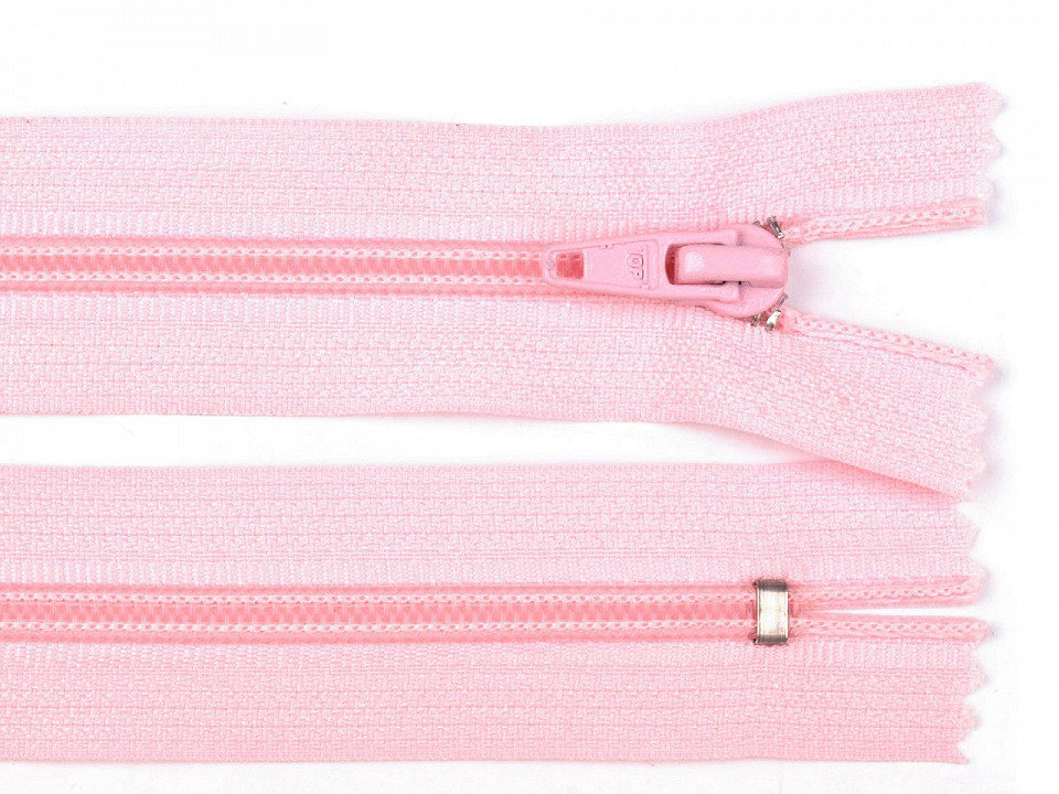 Nylon zipper, no 5, closed-end 18cm pol - Red (1 Piece)