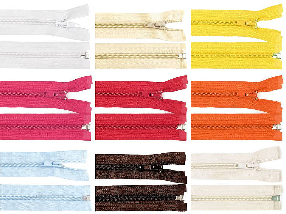 Nylon zipper, no 5, open-end 30 cm jacket - Steel grey (1 Piece)