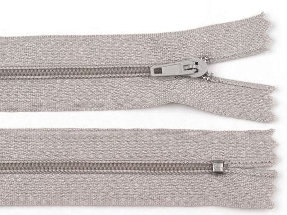 Nylon zipper, no 3, length 40 cm pinlock - Off white (1 Piece)
