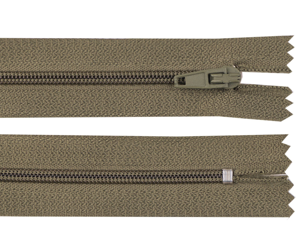 Nylon zipper no 3, length 12 cm autolock - Cream lightest (1 Piece)