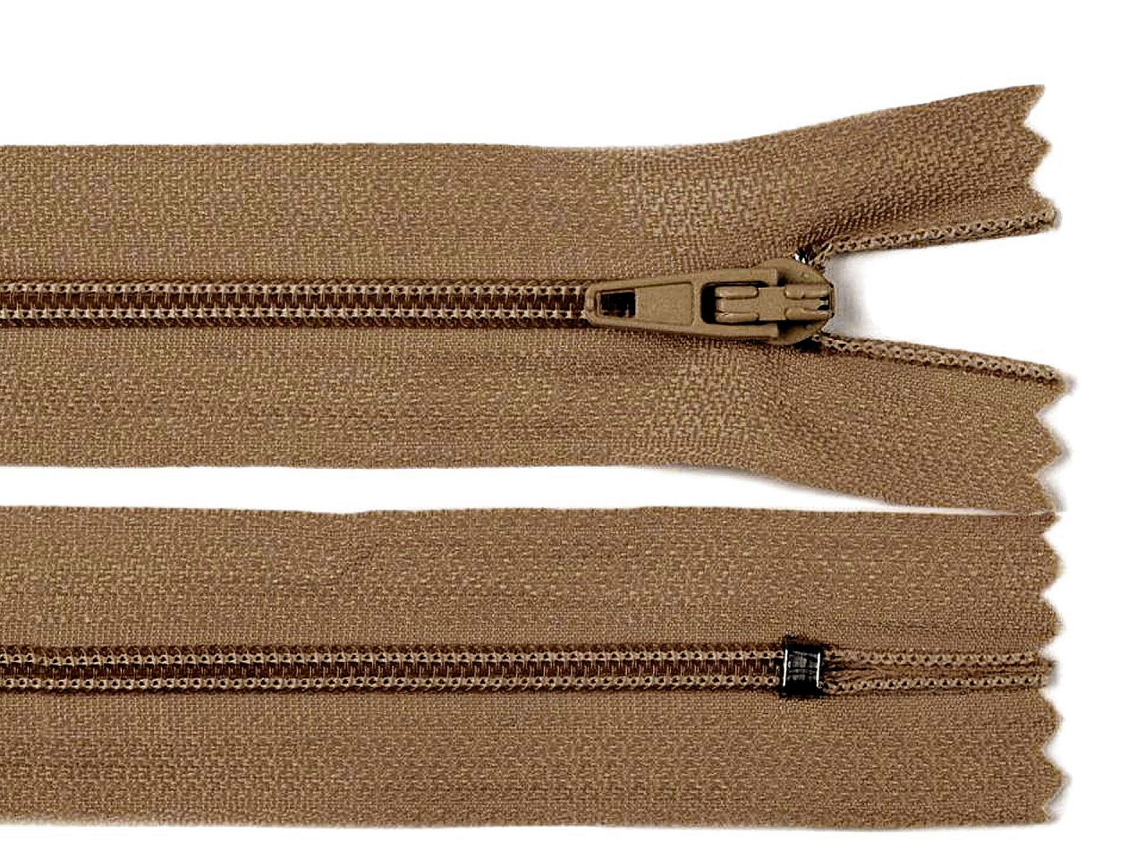 Nylon zipper no 3, length 14 cm autolock - Red (1 Piece)