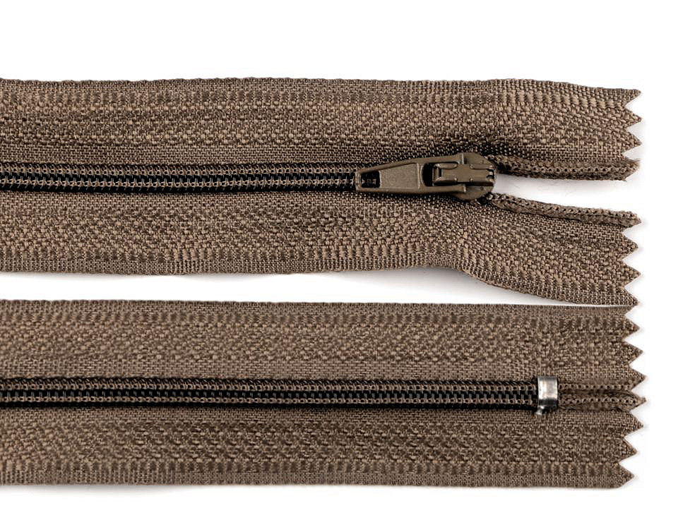 Nylon zipper no 3, length 16 cm autolock - Red (1 Piece)