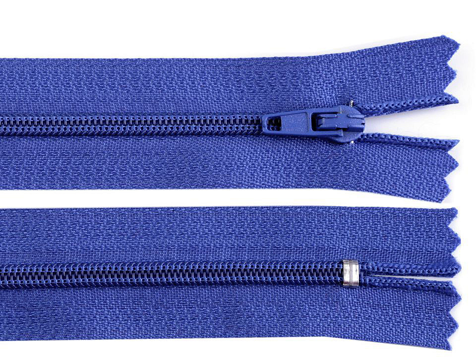 Nylon zipper no 3, length 16 cm autolock - Red (1 Piece)