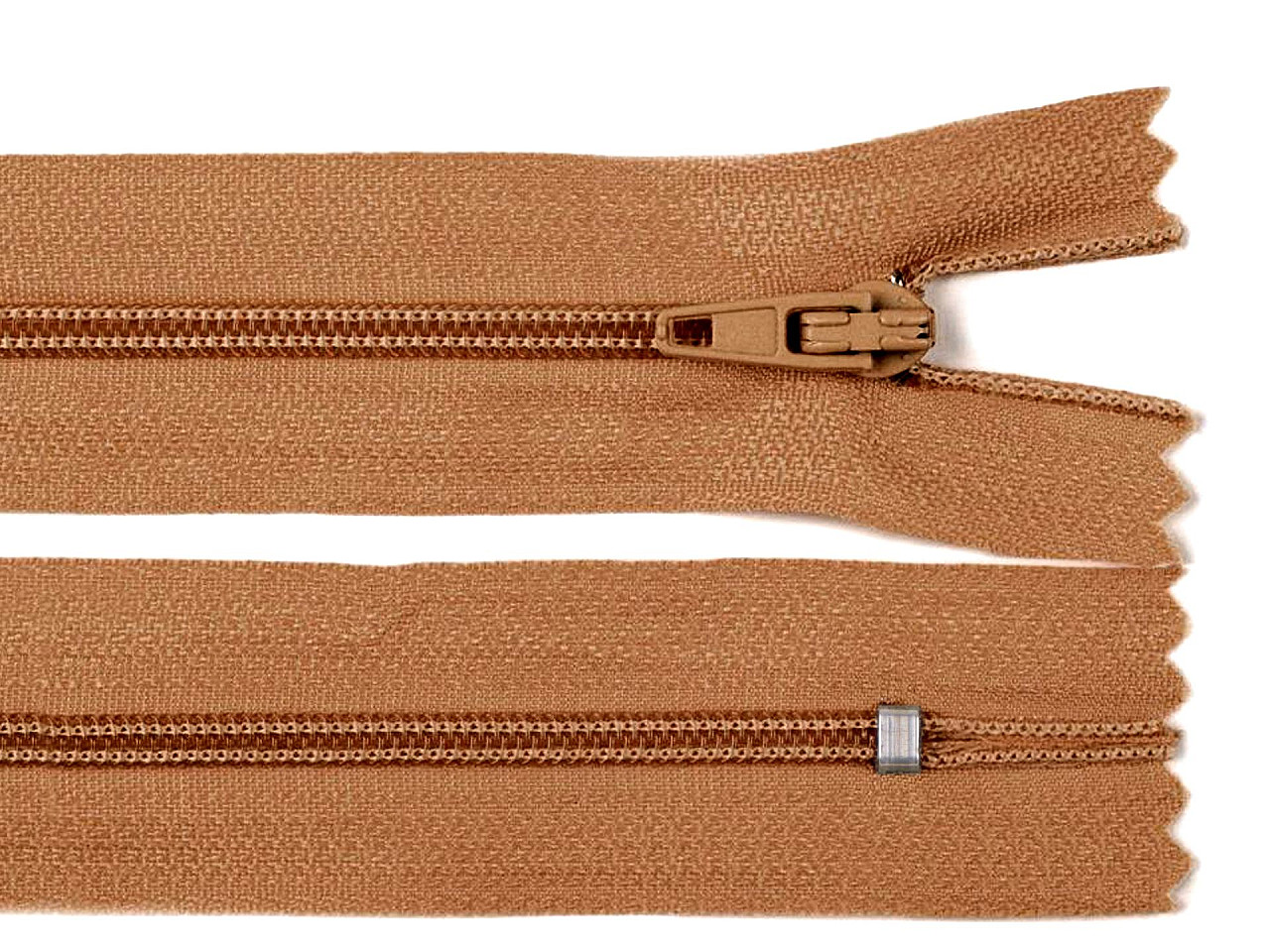 Nylon zipper no 3, length 20 cm autolock - Taupe (1 Piece)