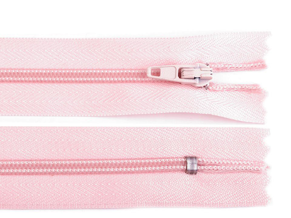 Nylon zipper no 3, length 20 cm autolock - Taupe (1 Piece)