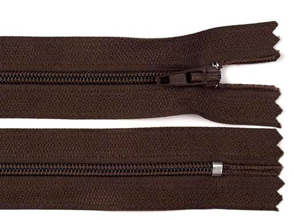 Nylon zipper no 3, length 20 cm autolock - Taupe (1 Piece)