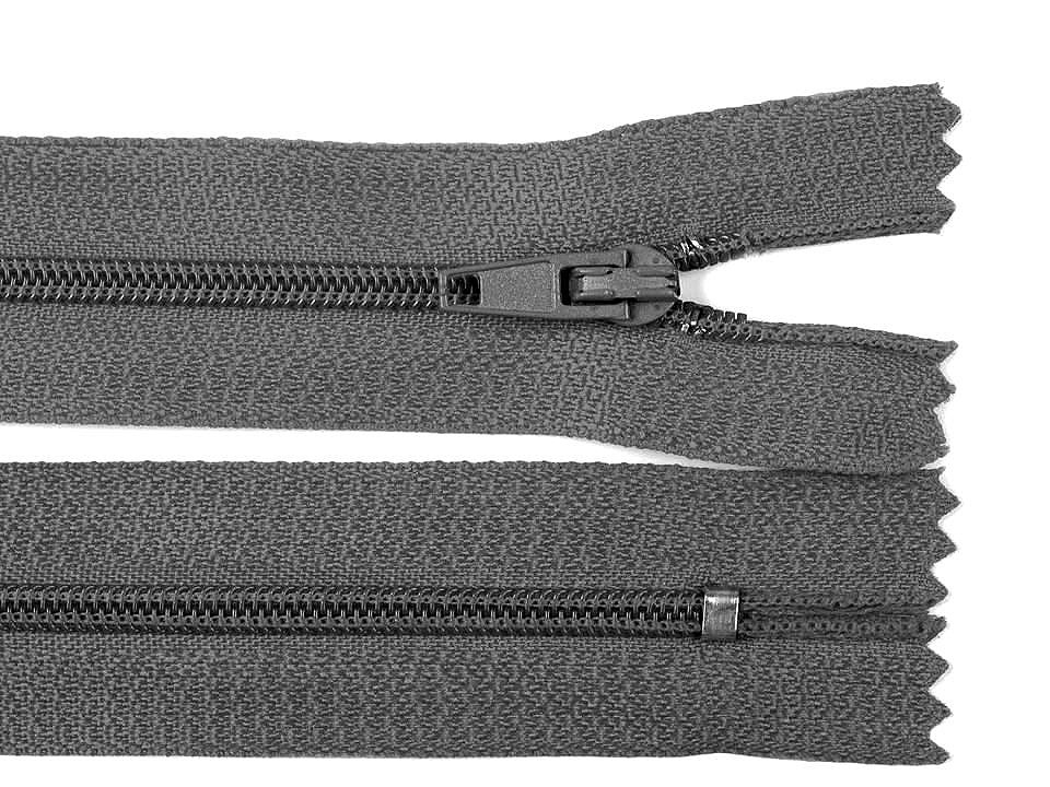 Nylon zipper no 3, length 20 cm autolock - Taupe (1 Piece)