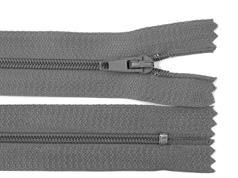 Nylon zipper no 3, length 20 cm autolock - Taupe (1 Piece)
