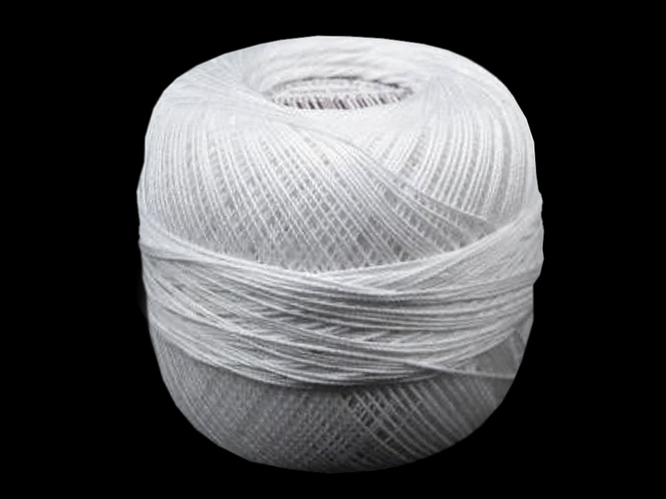 Cotton yarn kordonet 10; 15; 30; 50; 60; 80 - White (10 Pieces)