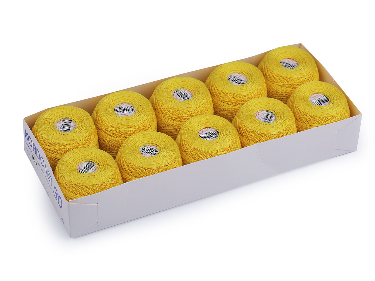 Cotton yarn kordonet 10; 15; 30; 50; 60; 80 - White (10 Pieces)