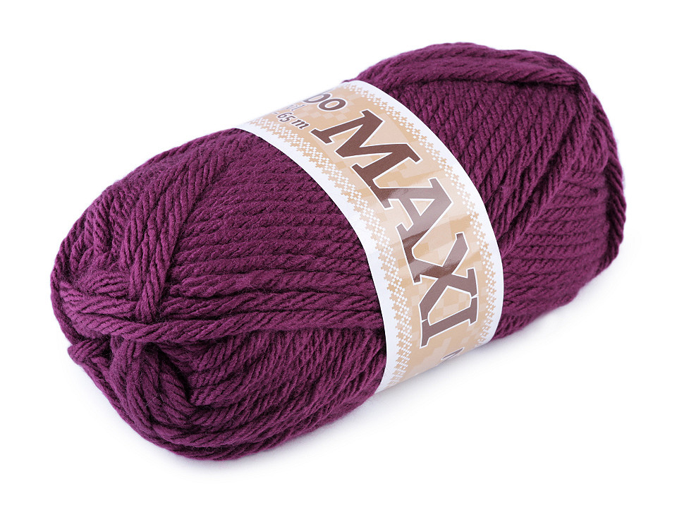 Knitting yarn jumbo maxi 100 g - Pink-violet (1 Piece)