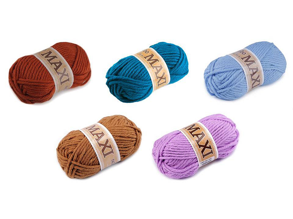 Knitting yarn jumbo maxi 100 g - Pink-violet (1 Piece)