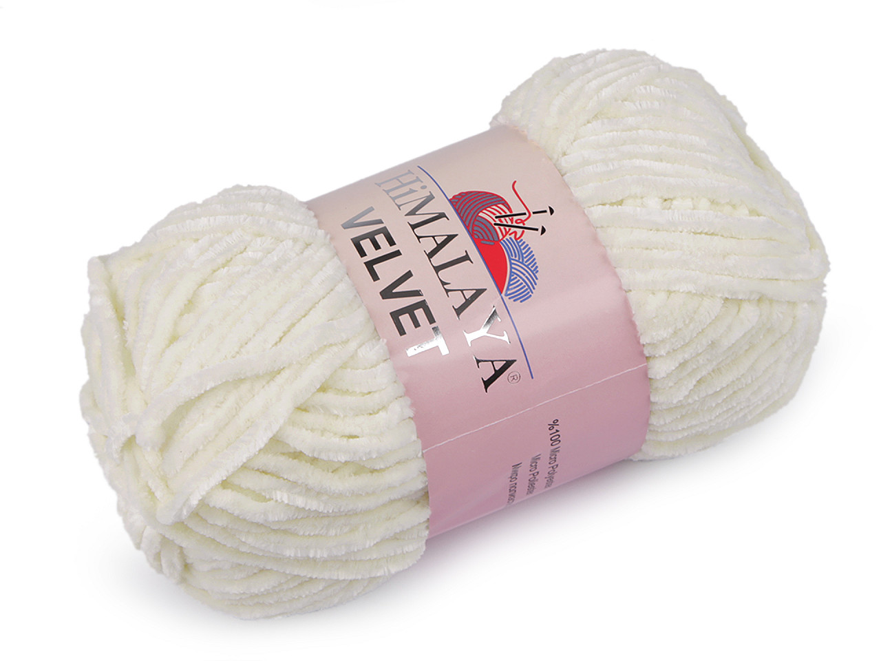 Chenille knitting yarn 100 g velvet - Lightbeige (1 Piece)