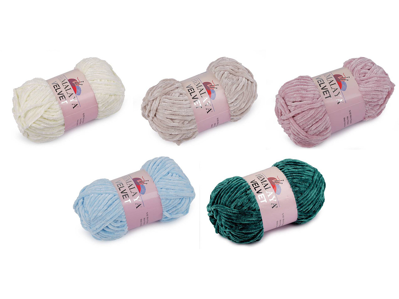 Chenille knitting yarn 100 g velvet - Lightbeige (1 Piece)