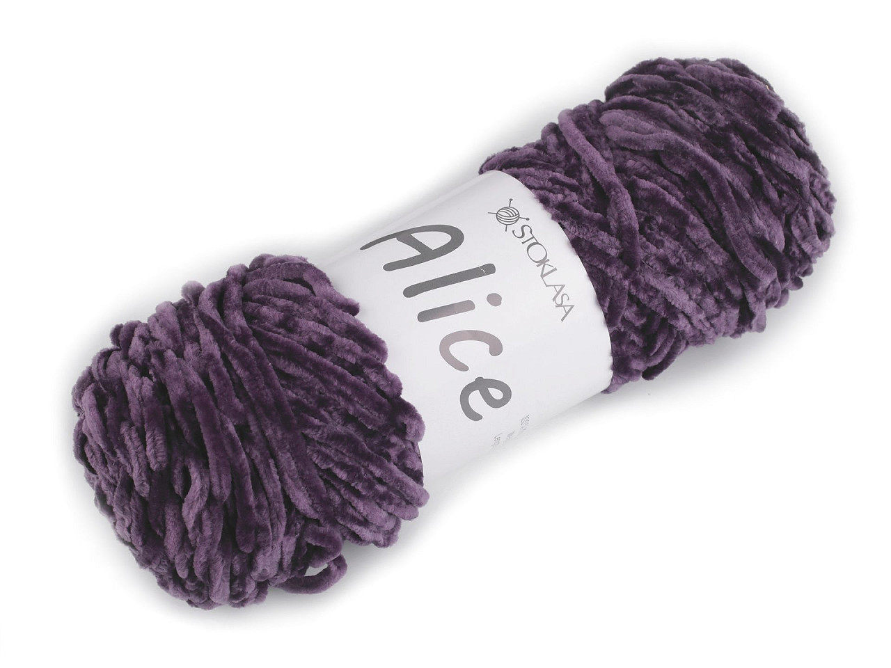 Chenille knitting yarn 100 g alice - Blue light (1 Piece)