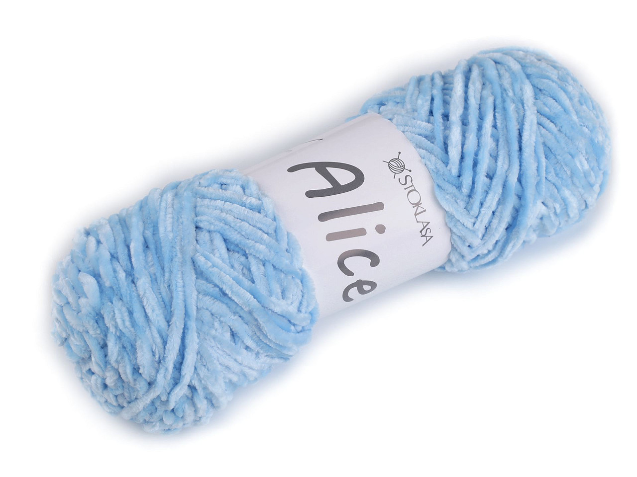 Chenille knitting yarn 100 g alice - Blue light (1 Piece)