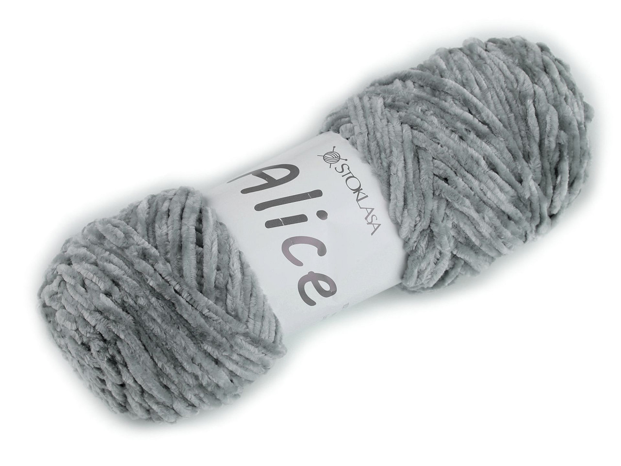 Chenille knitting yarn 100 g alice - Blue light (1 Piece)