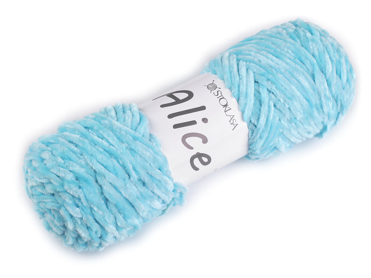 Chenille knitting yarn 100 g alice - Blue light (1 Piece)
