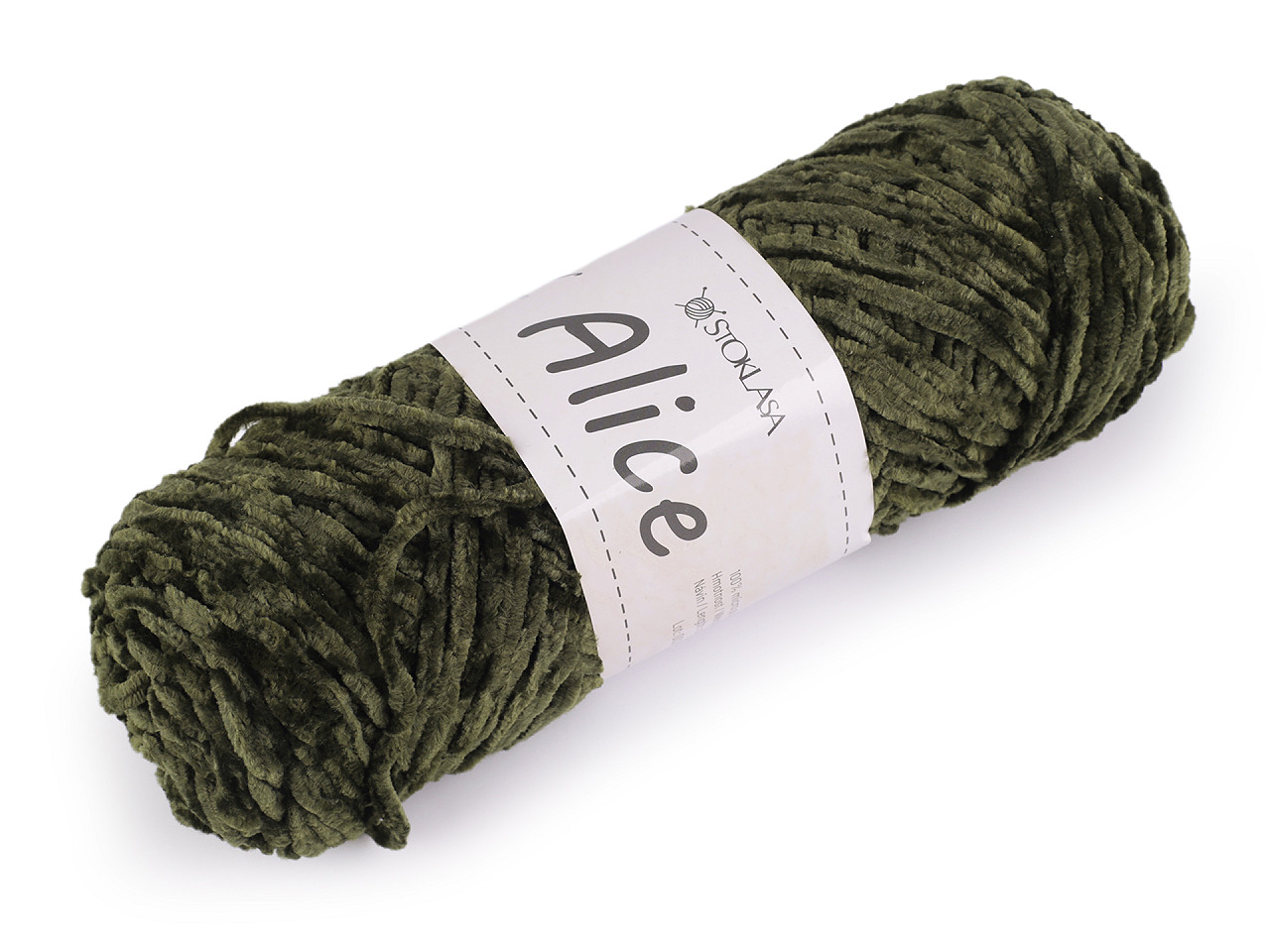 Chenille knitting yarn 100 g alice - Blue light (1 Piece)