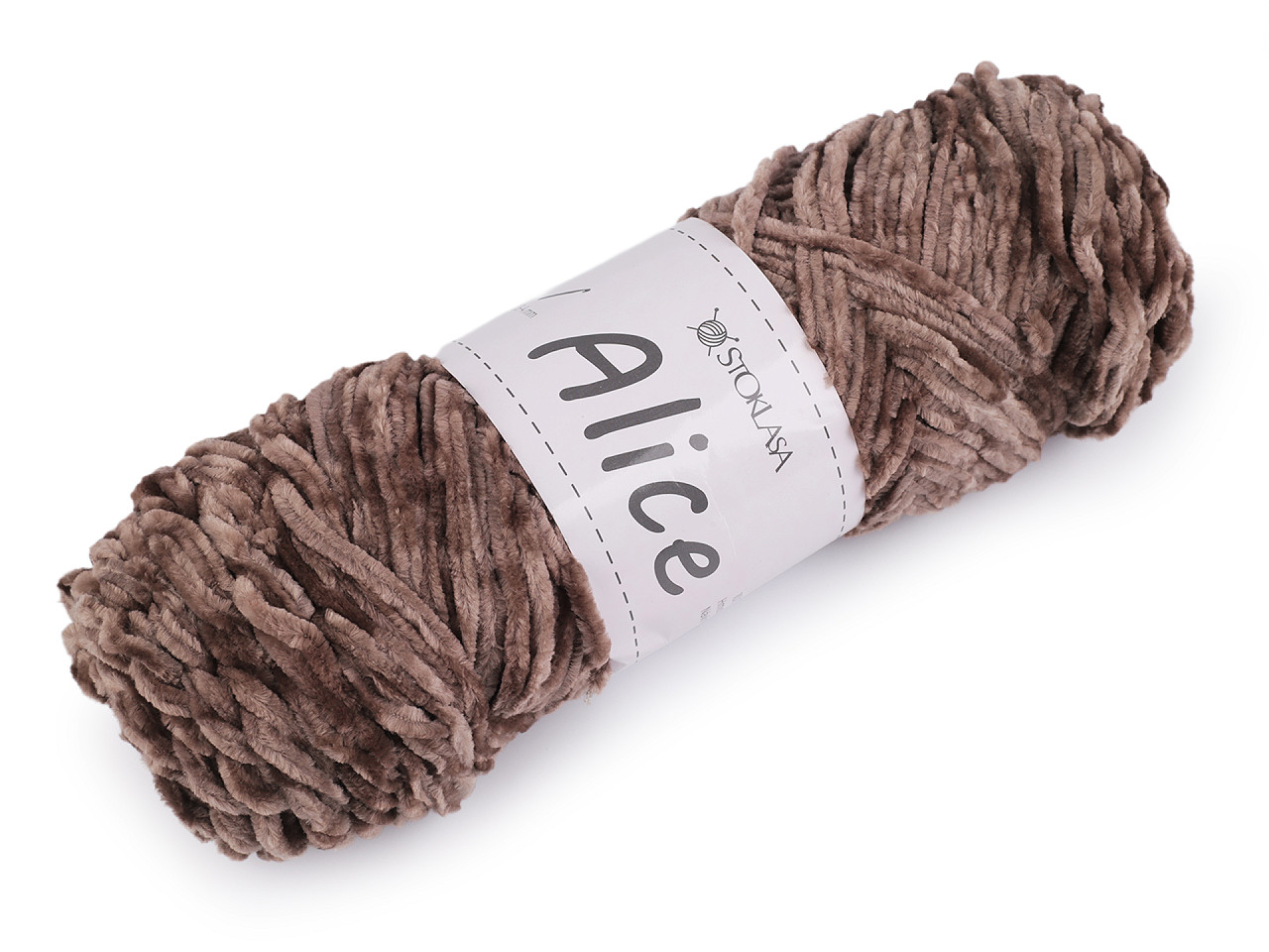 Chenille knitting yarn 100 g alice - Blue light (1 Piece)