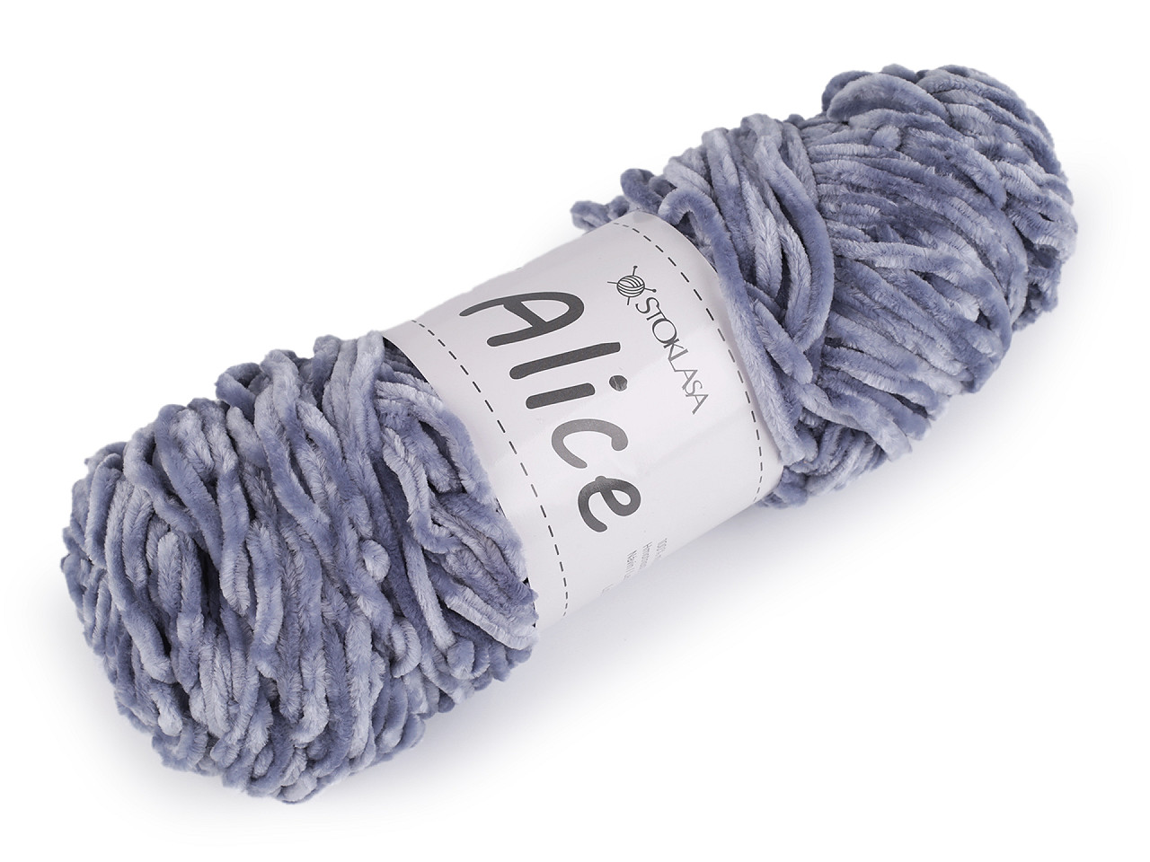 Chenille knitting yarn 100 g alice - Blue light (1 Piece)