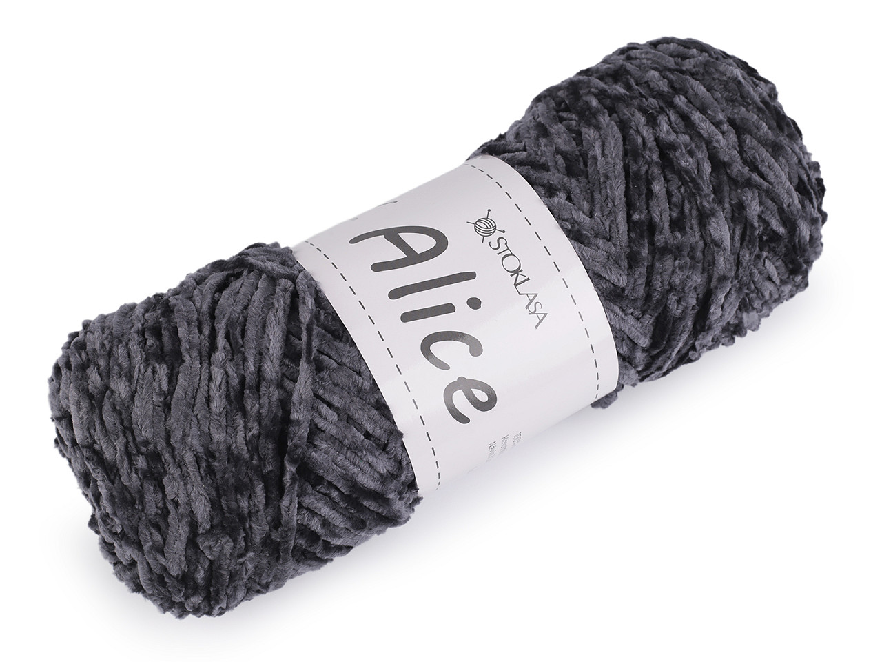 Chenille knitting yarn 100 g alice - Blue light (1 Piece)