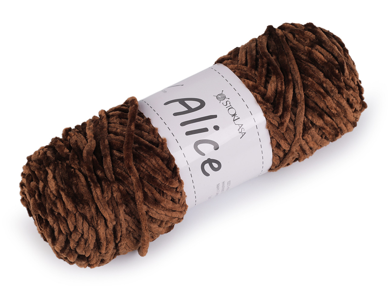 Chenille knitting yarn 100 g alice - Blue light (1 Piece)