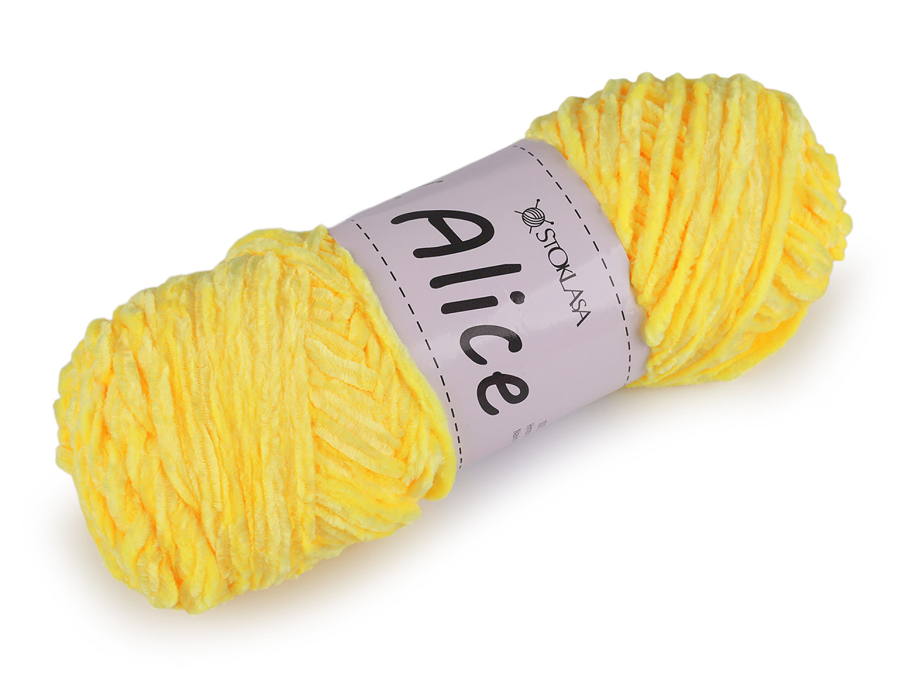 Chenille knitting yarn 100 g alice - Blue light (1 Piece)