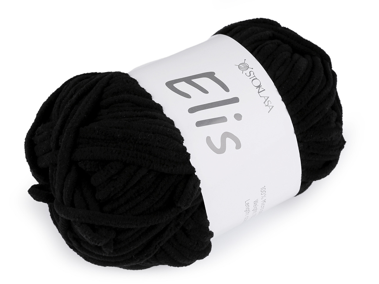 Chenille knitting yarn 100 g elis - White (1 Piece)