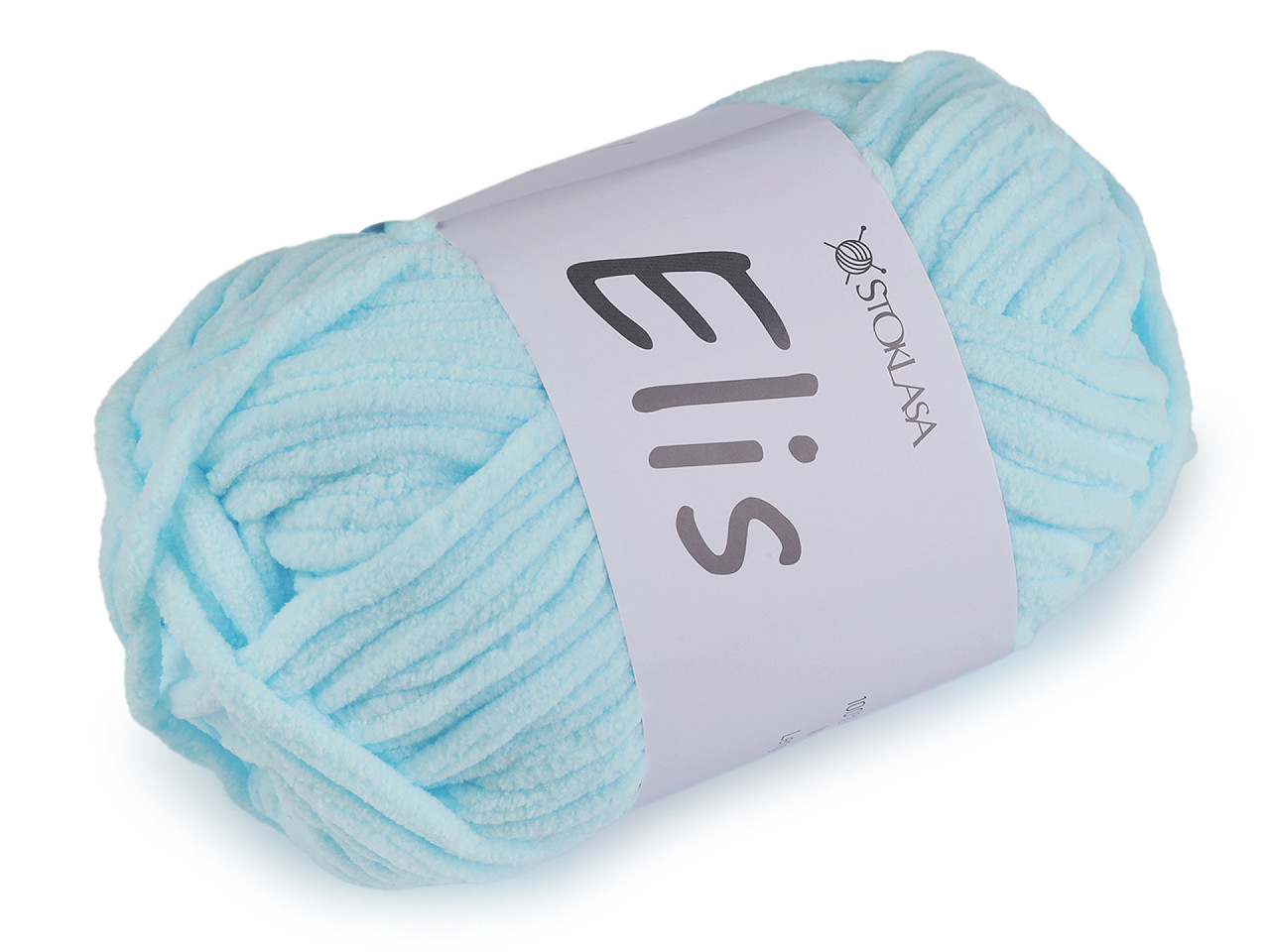 Chenille knitting yarn 100 g elis - White (1 Piece)
