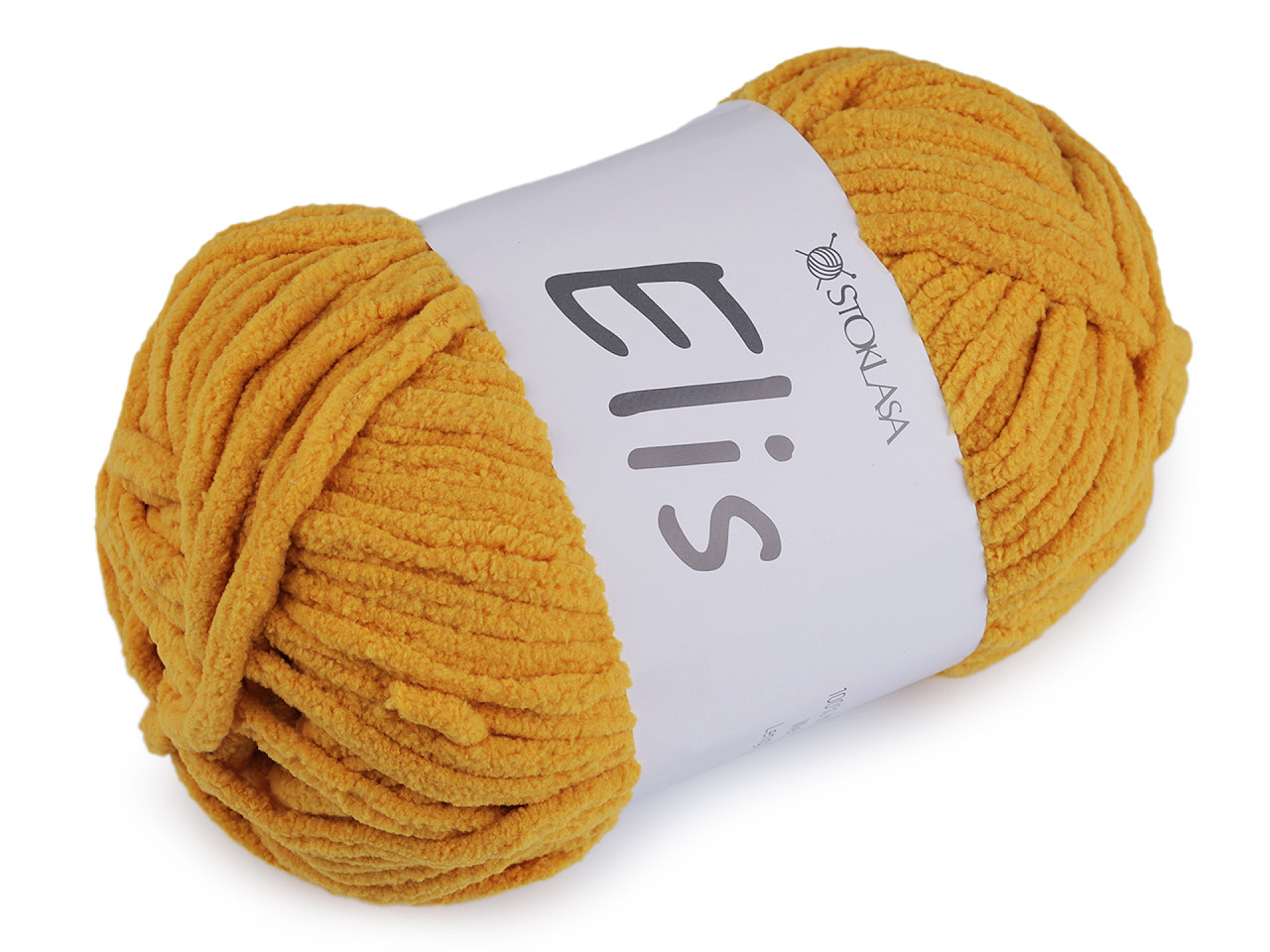 Chenille knitting yarn 100 g elis - White (1 Piece)