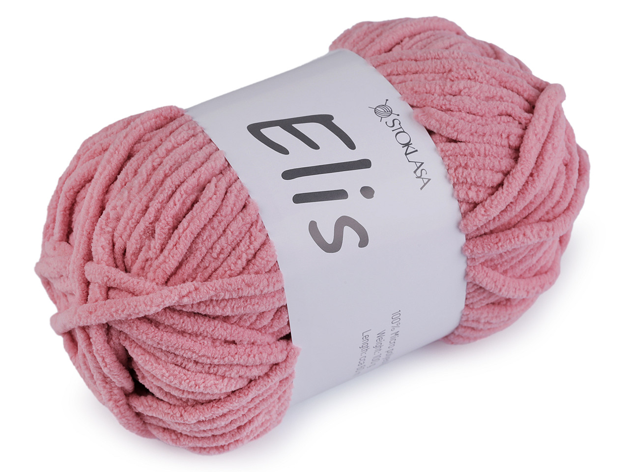 Chenille knitting yarn 100 g elis - White (1 Piece)