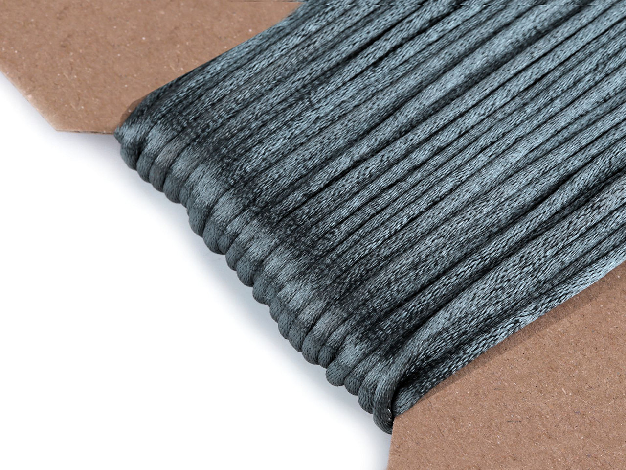 100% polyester rattail satin cord ø2mm - Red (25 Meters)