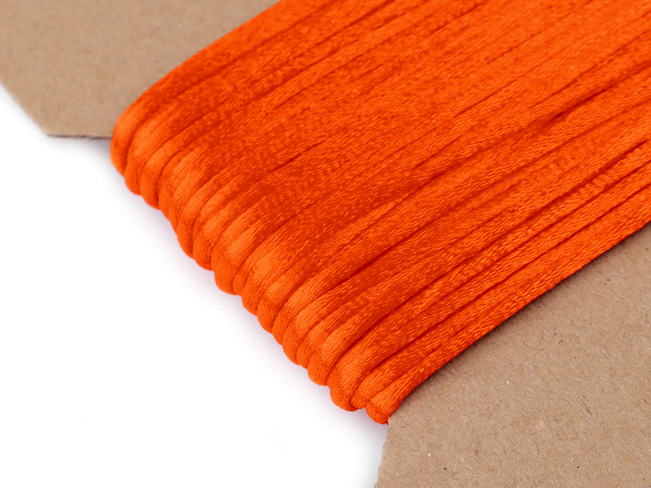 100% polyester rattail satin cord ø2mm - Red (25 Meters)