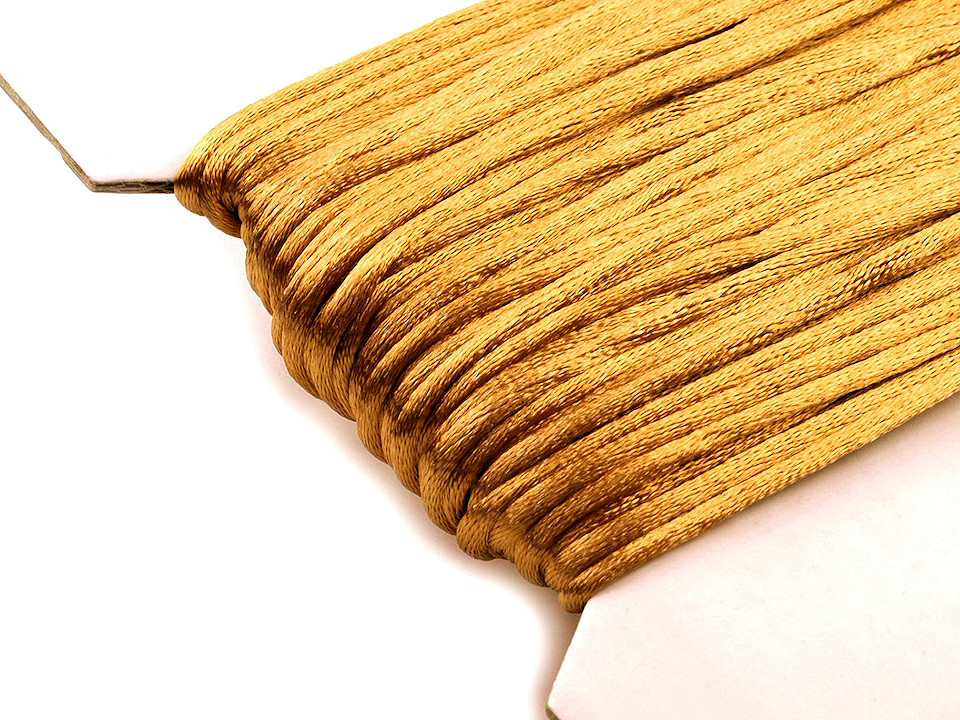 100% polyester rattail satin cord ø2mm - Red (25 Meters)