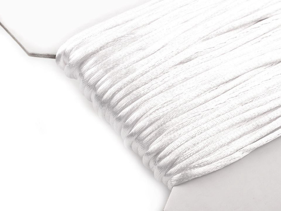 100% polyester rattail satin cord ø2mm - Red (25 Meters)