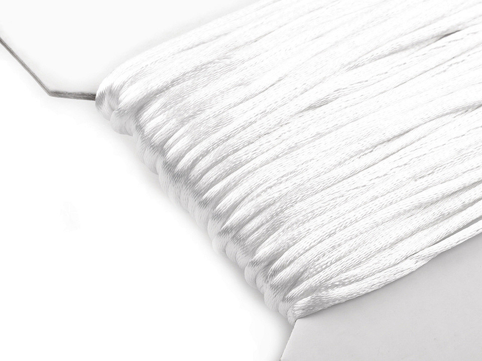 100% polyester rattail satin cord ø2mm - Red (25 Meters)