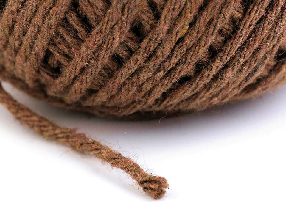 Cotton string / twine macrame ø2 mm - Light brown (12 Pieces)