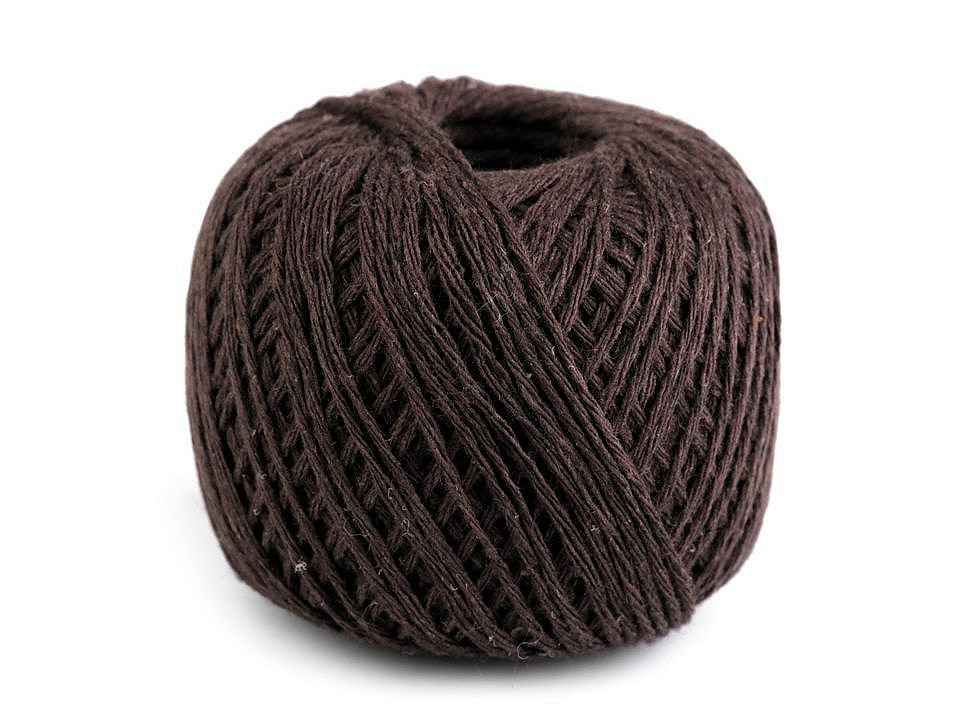 Cotton string / twine macrame ø2 mm - Light brown (12 Pieces)