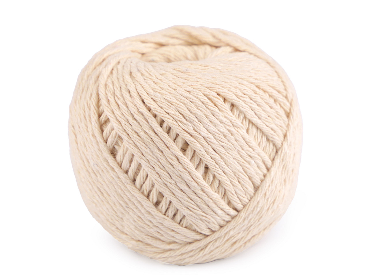 Cotton string / twine macrame ø2 mm - Light brown (12 Pieces)